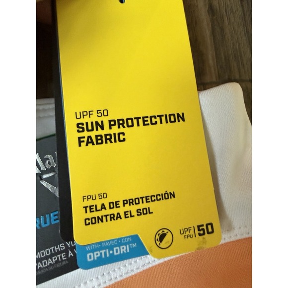 New Callaway TRUESCUPLT Golf Skort Skirt Orange Women's Size Large Dry 12 14 - Picture 3 of 9